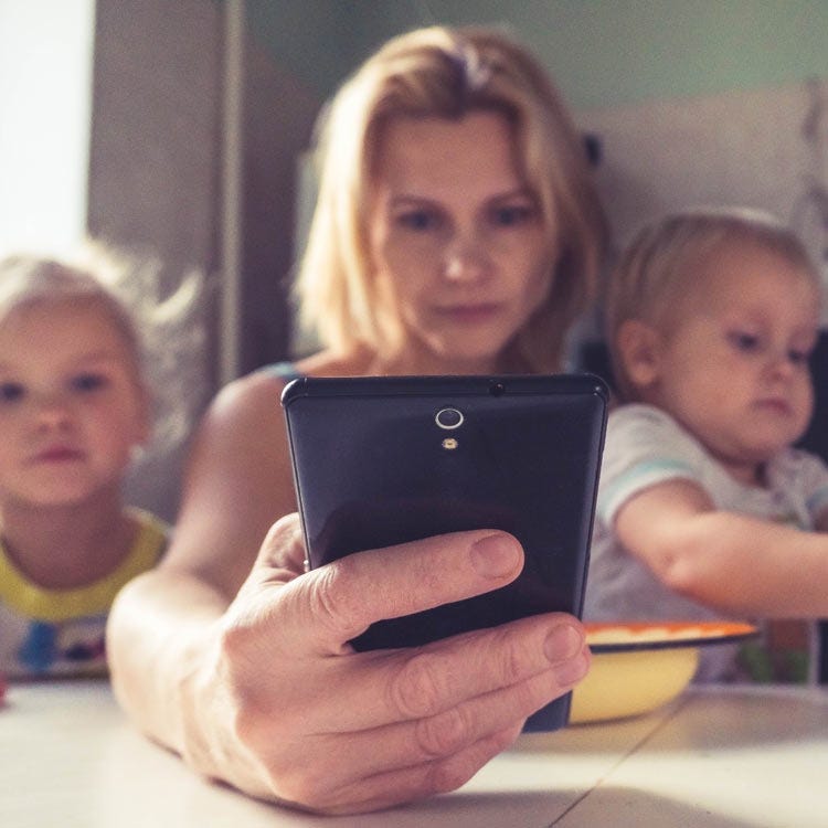 Busy mother who doesn't have time to sneak away to write.