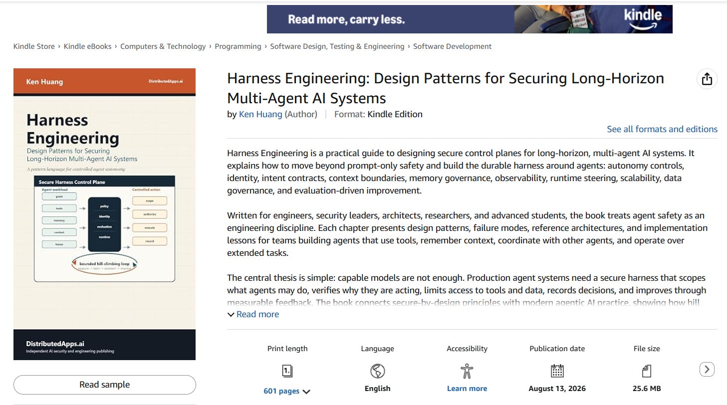 Harness Engineering: Design Patterns for Securing Long-Horizon Multi-Agent AI Systems