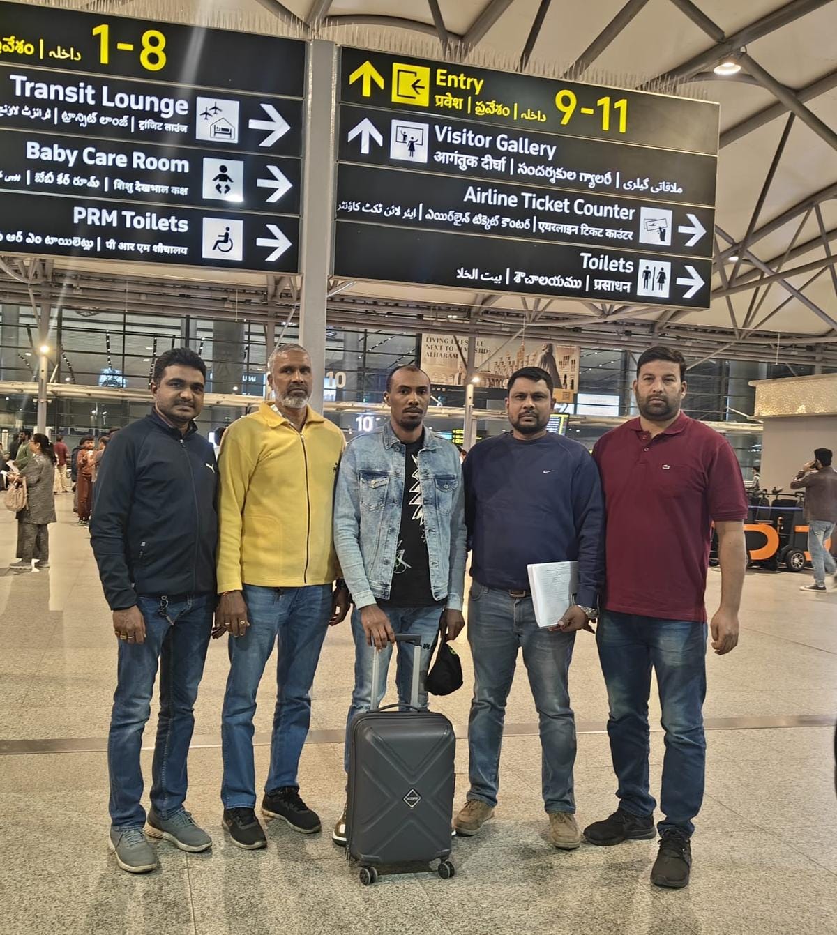 Onyeukwu Kelechi Victor being deported by the Hyderabad Narcotics Enforcement Wing (H-NEW) on Wednesday. 