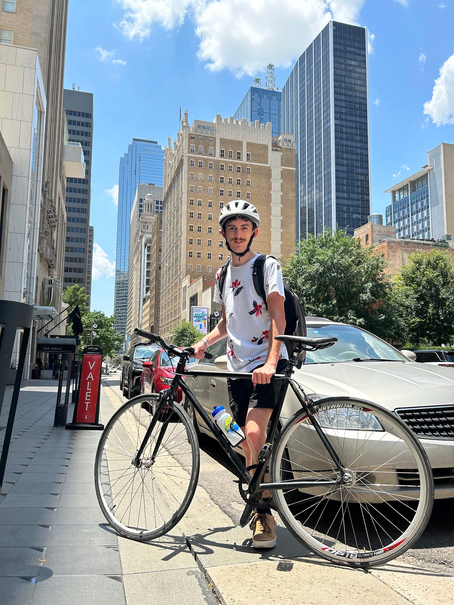 Me and my bike in Downtown Dallas.