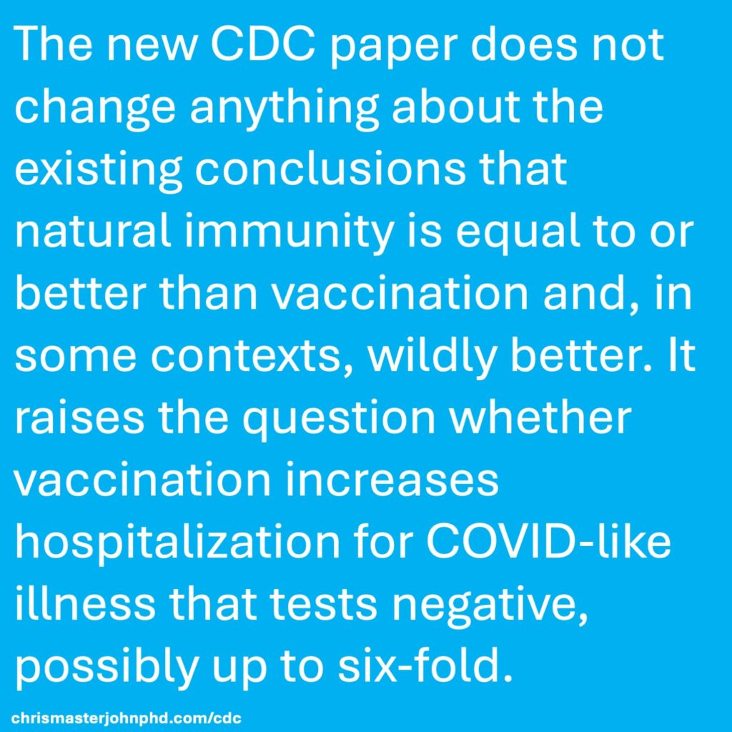 CDC and Natural Immunity