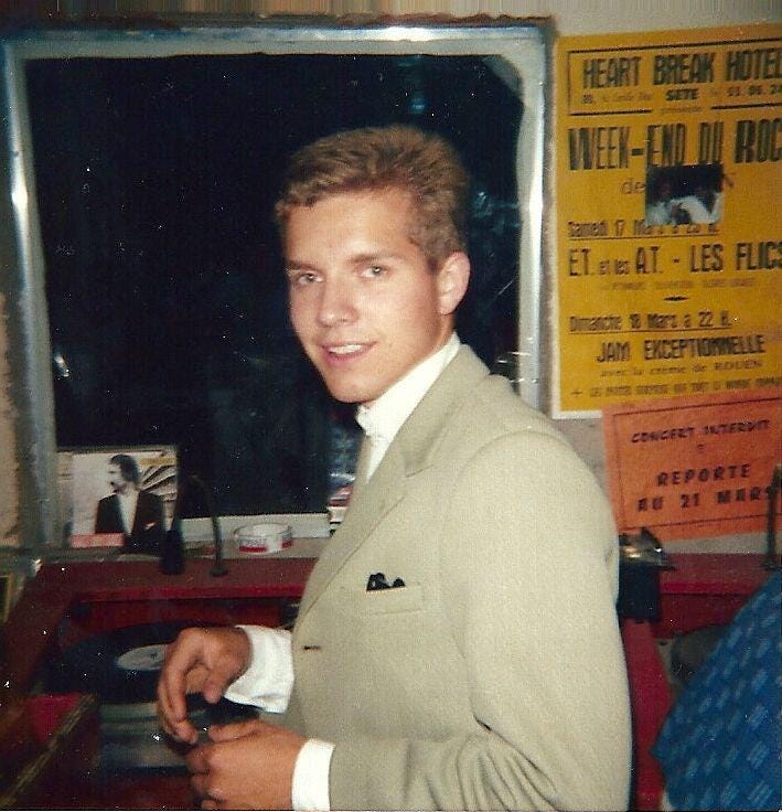 DJ Fred Spider Heartbreak Hotel à Sète juillet 1986. © Philippe de Vienne