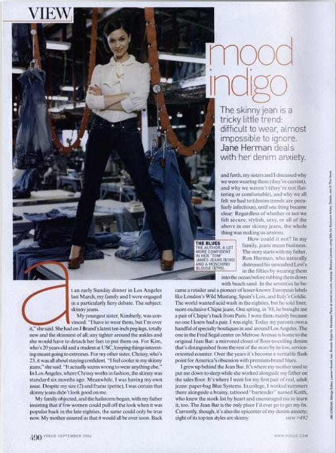 Jane Herman in a 2006 Vogue article