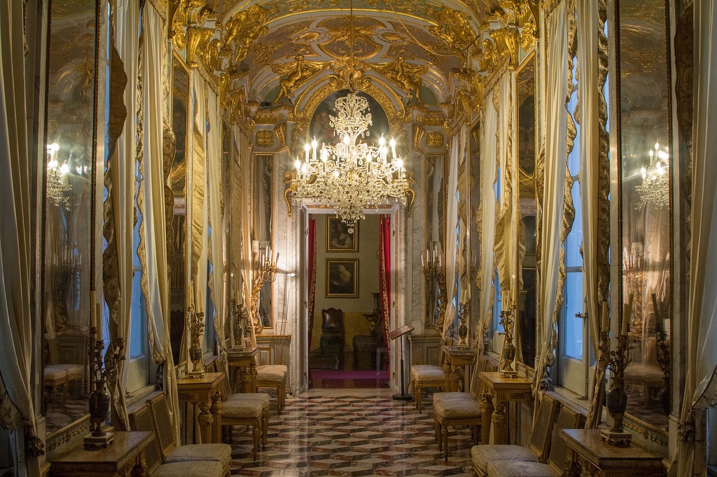 Galleria degli Specchi, Palazzo Spinola, Genoa, photograph taken by the author