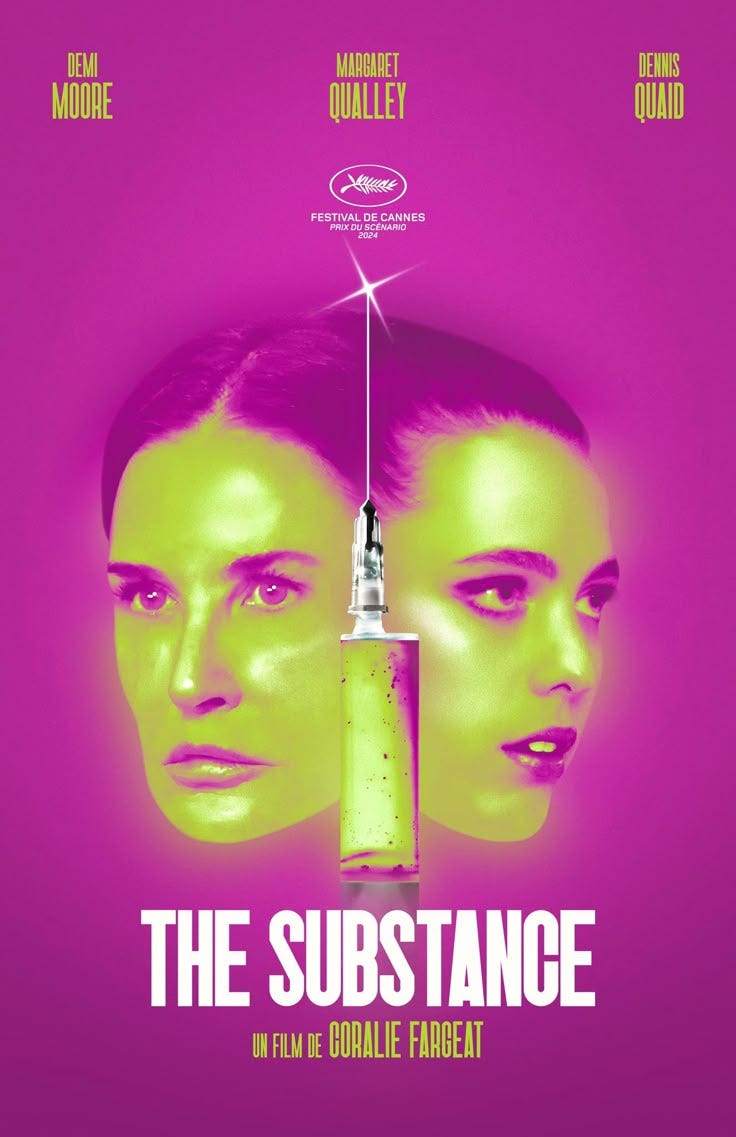 THE SUBSTANCE (2024) poster design by Julie Ealet