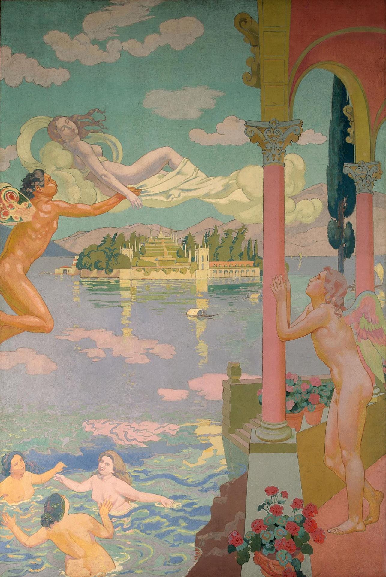 Psyche Panel 2 — Zephyr Transporting Psyche to the Island of Delight, zoomed in