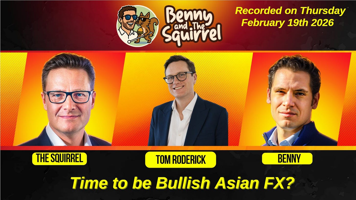Time to be Bullish Asian FX? - by The Blind Squirrel