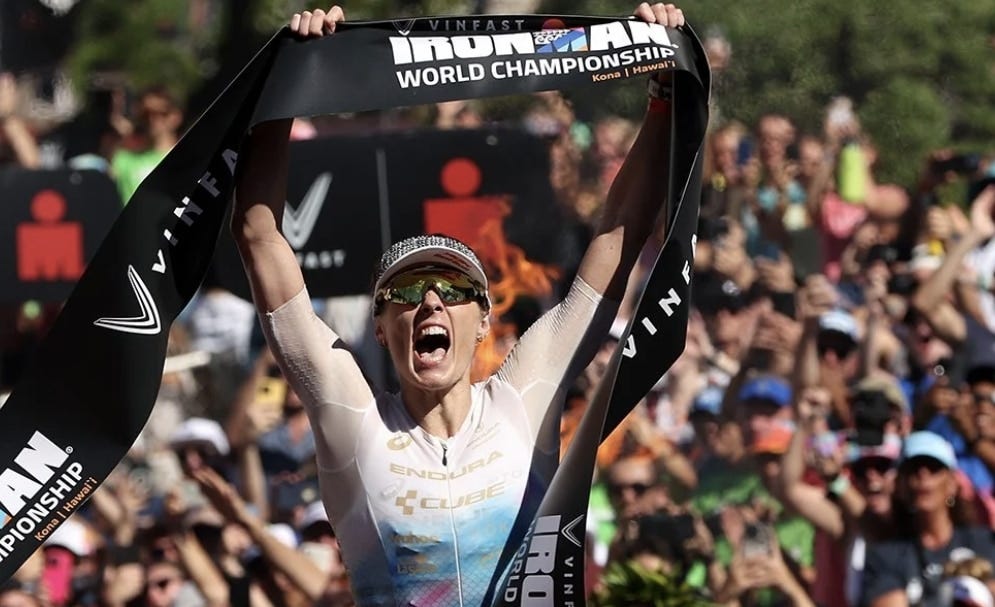 Lucy Charles wins her first world championship and makes history at IRONMAN  Hawaii