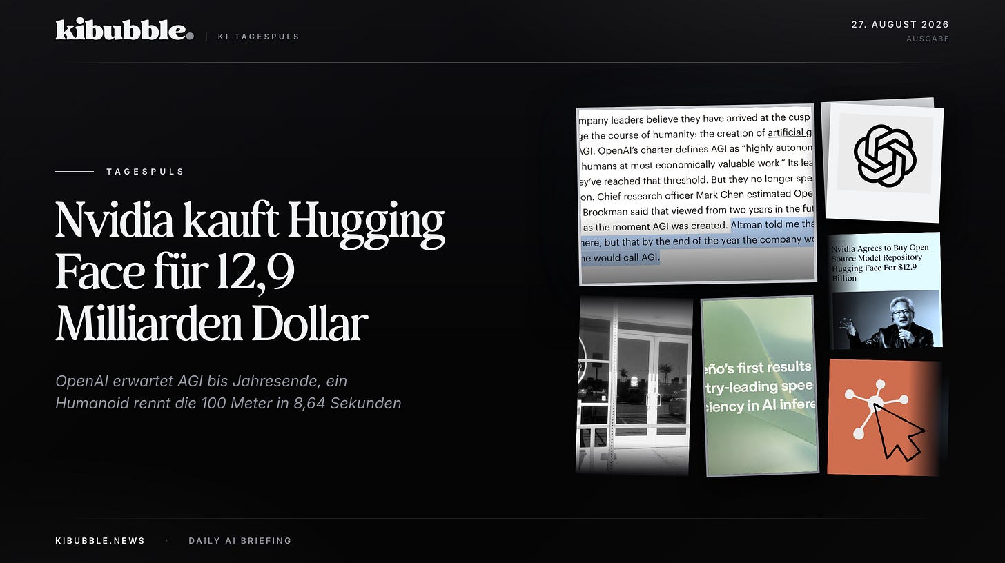 Nvidia kauft Hugging Face für 12,9 Milliarden Dollar