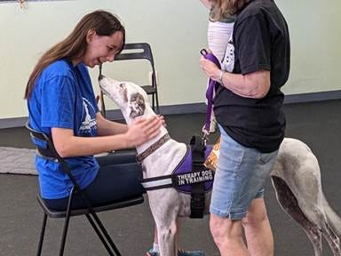 A person petting a dog

AI-generated content may be incorrect.