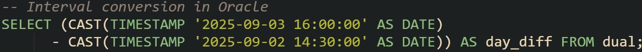 Calculate Time Differences in SQL with INTERVAL