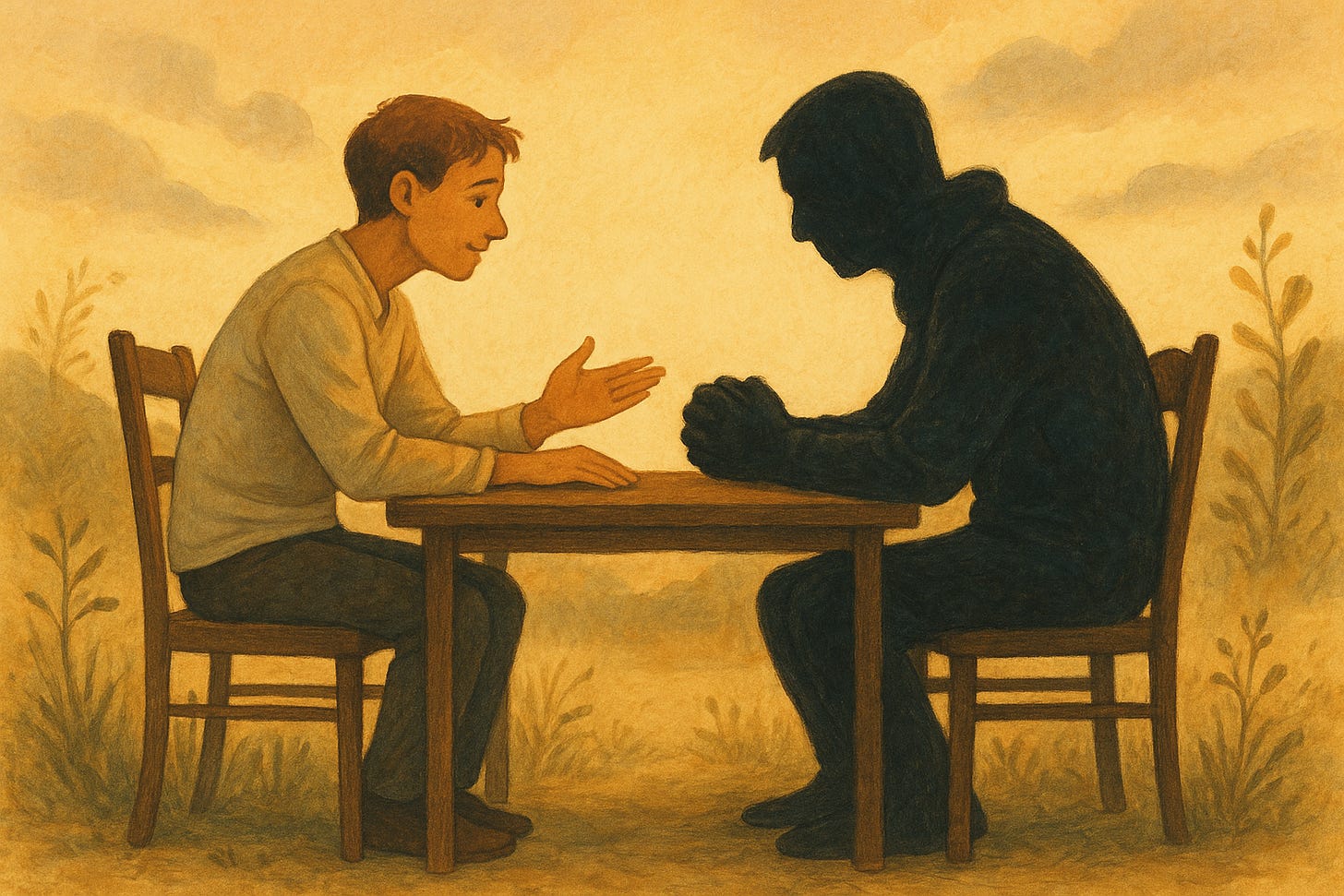 AI generated image for prompt: A person sitting peacefully ac...