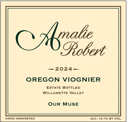 Amalie Robert 2024 Our Muse Viognier.