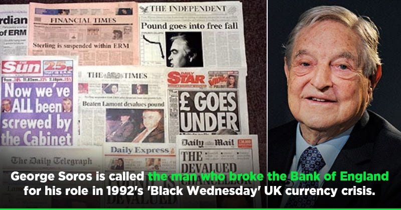 Throwback: When George Soros Broke The Bank Of England In 1992