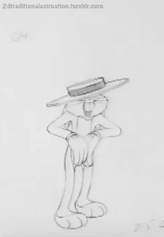 Bugs Bunny - Ken Harris – @2dtraditionalanimation on Tumblr