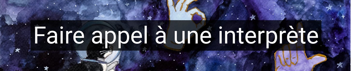 Faire appel à une interprète