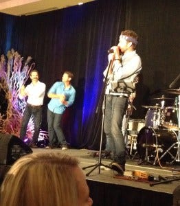 Misha and Richard dancing to Louden Swain