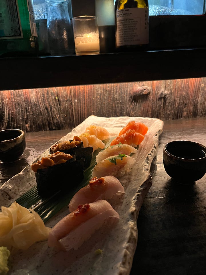 food, chinese dumplings, sushi