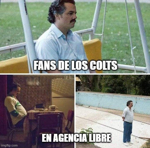 Meme fans de los Colts en agencia libre 2023 Meme fans de los Colts en agencia libre 2023