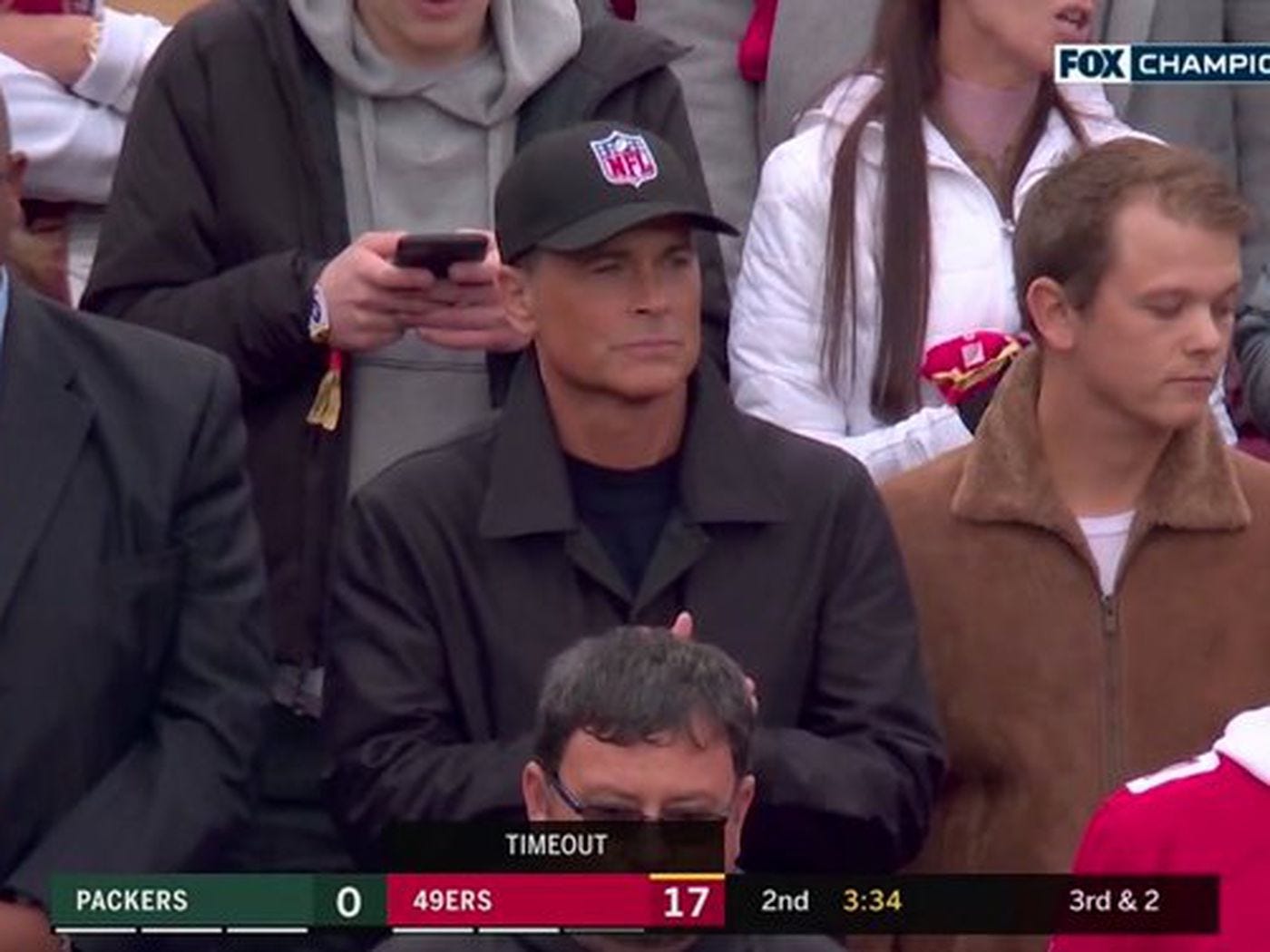 Rob Lowe is an NFL fan and he has the hat to prove it - SBNation.com