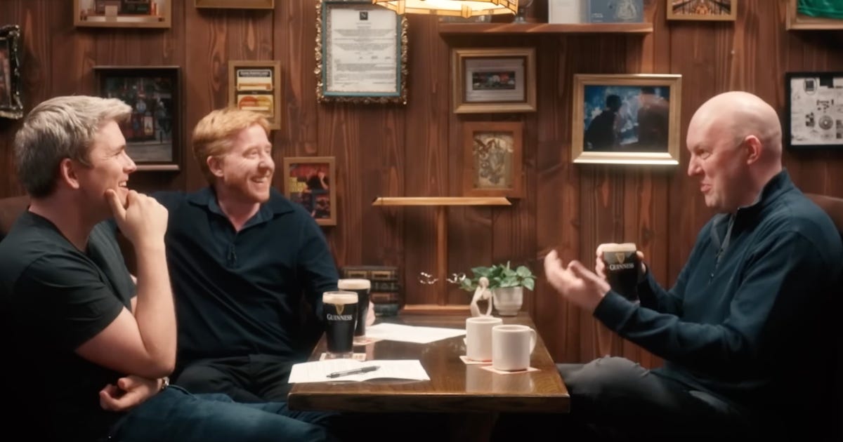 Marc Andreessen, Charlie Songhurst, and John Collison on the “Cheeky Pint” podcast / Stripe