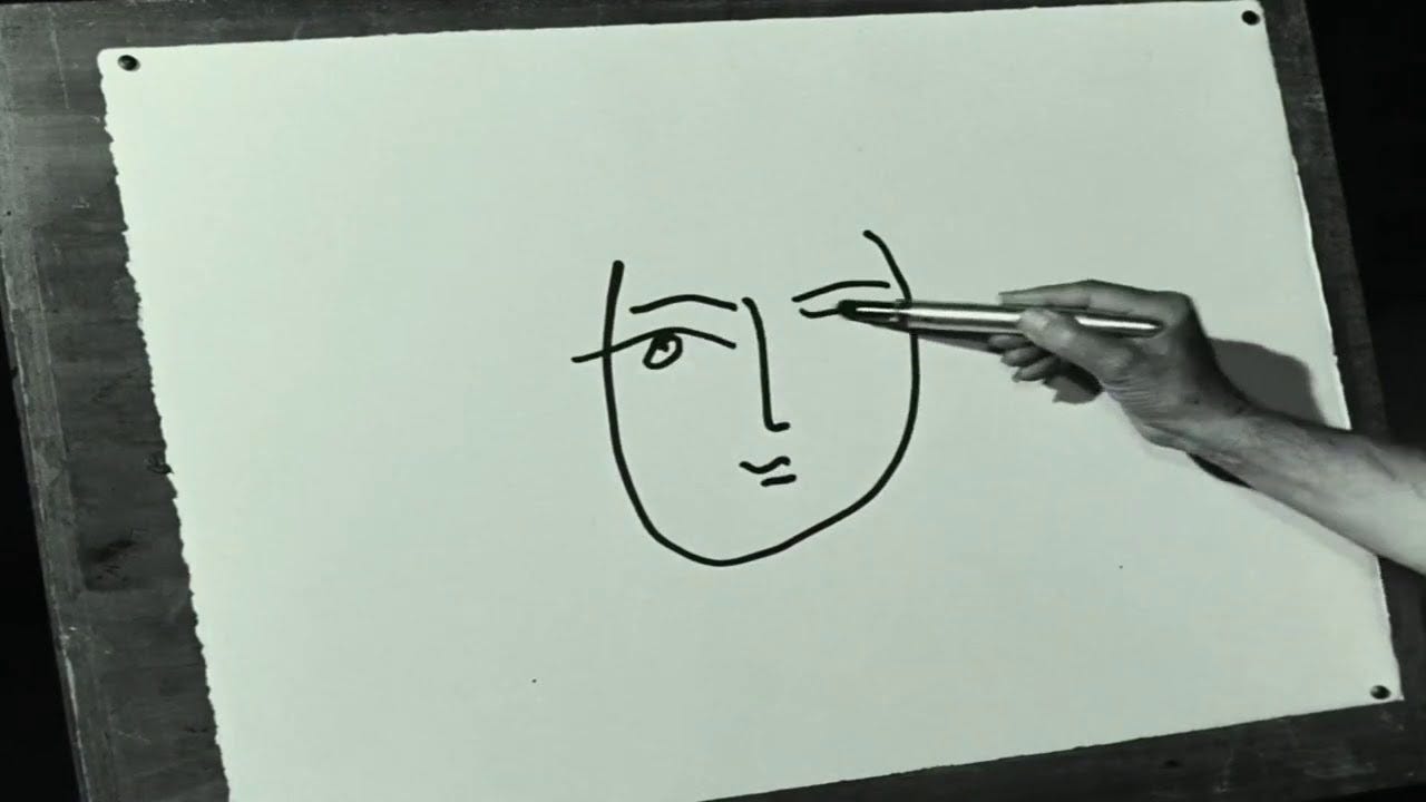 Watch Picasso Draw a Face (4K) Watch Picasso Draw a Face (4K)