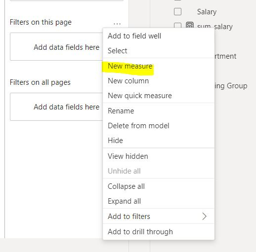 Power BI DAX measure