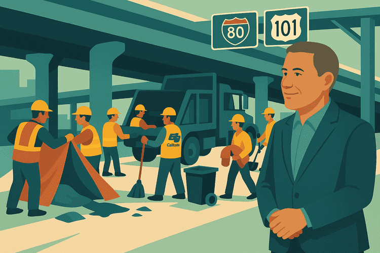 SF Partners with Caltrans to Clear Highway Encampments