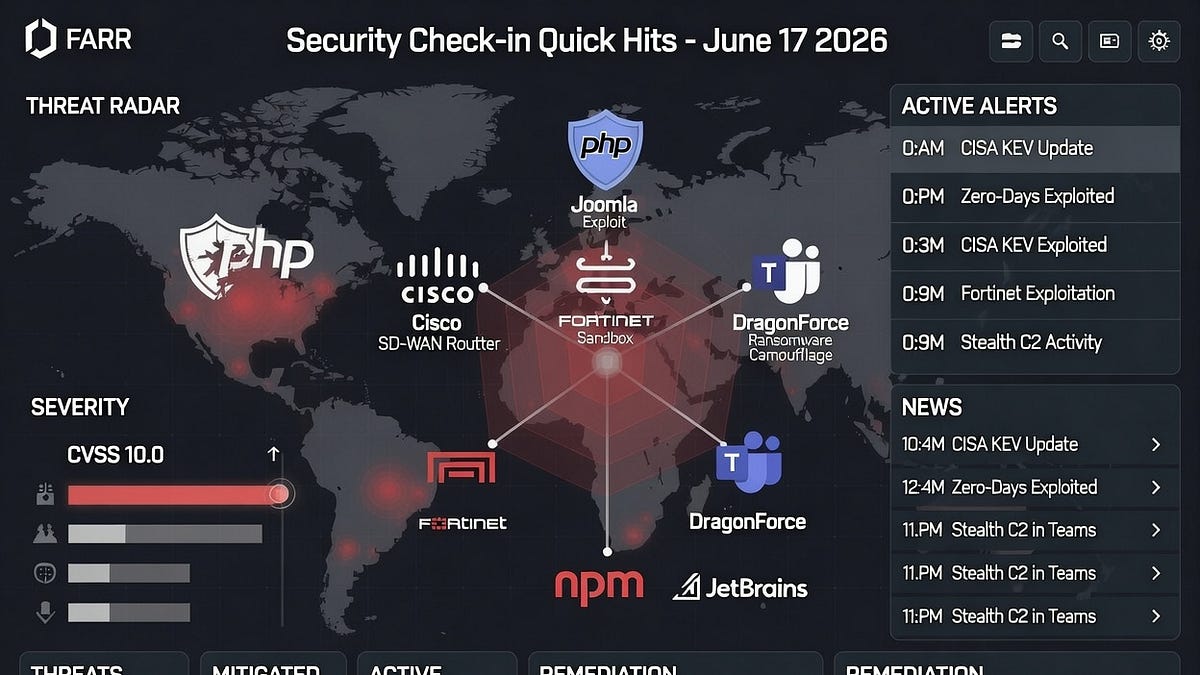 Security Check-in Quick Hits: Joomla Exploits, Cisco & Fortinet Zero ...