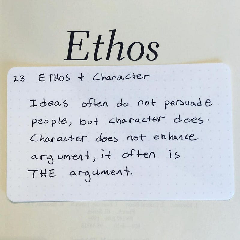 Photo of author's own note Photo of author's own note