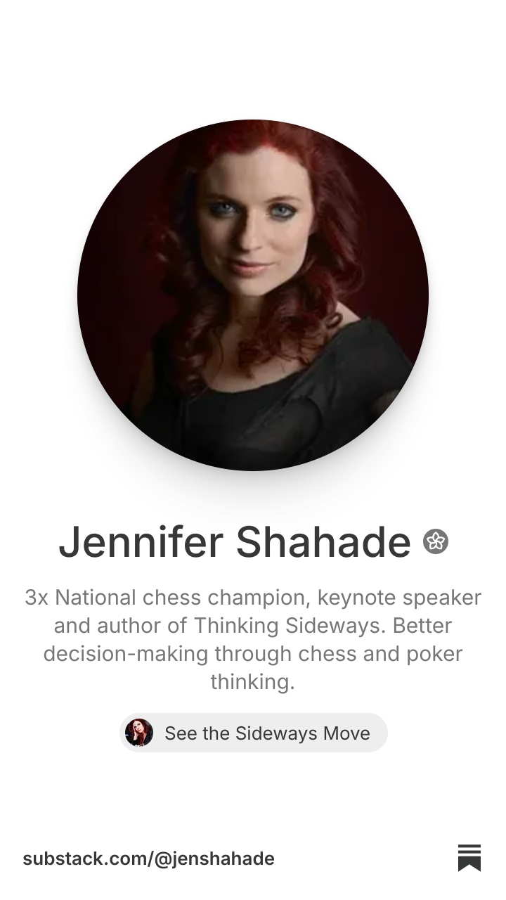 Jennifer Shahade | Substack