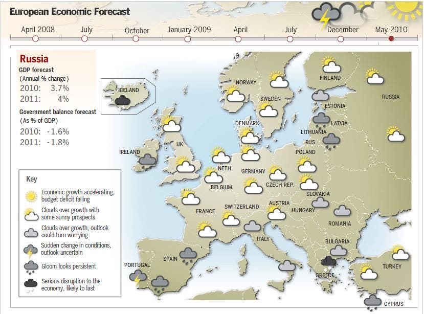 FT European Weather Map