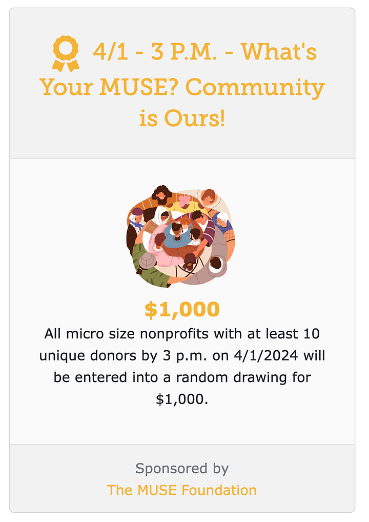 #MUSEOFRI 401GIVES DAY PRIZES APRIL 1 2024
