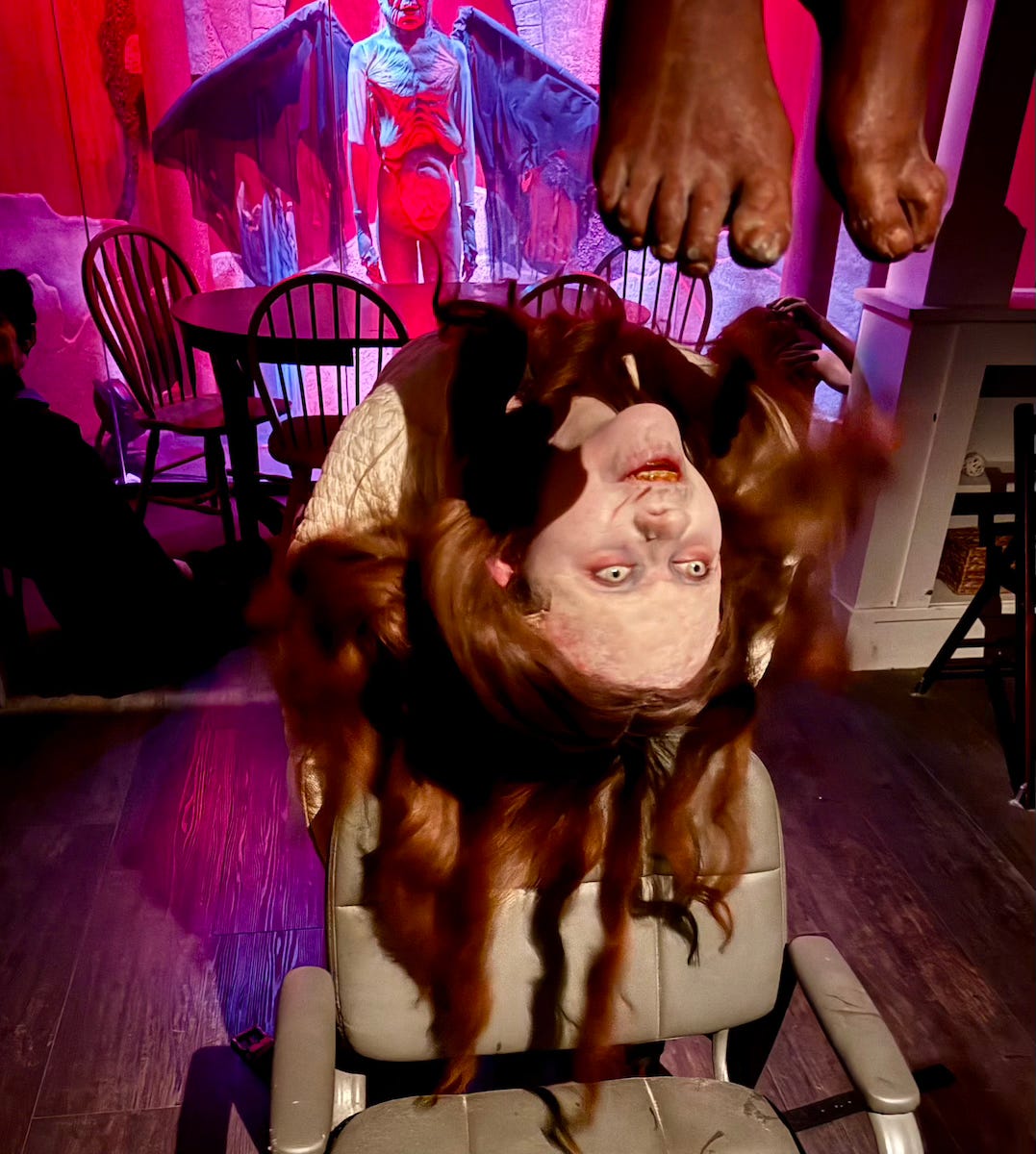 The Exorcist haunted house at Universal Horror Unleashed Las Vegas The Exorcist haunted house at Universal Horror Unleashed Las Vegas