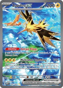 Zapdos ex — 151, 202/165