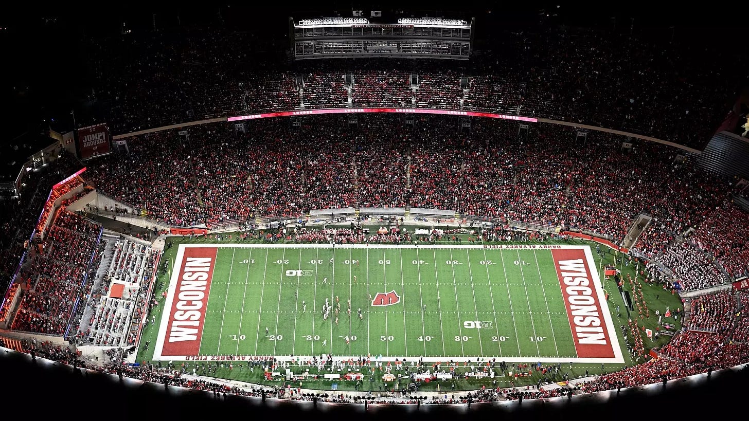 Camp Randall night Camp Randall night