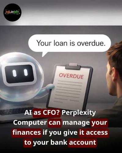 Perplexity wants its AI agentic platform, Perplexity Computer, to be your personal CFO. Perplexity Computer can now access your bank accounts, credit cards and loans, to analyse your finances and even ... Perplexity wants its AI agentic platform, Perplexity Computer, to be your personal CFO. Perplexity Computer can now access your bank accounts, credit cards and loans, to analyse your finances and even ...