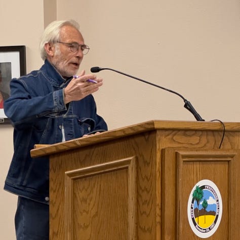 General public comment from Mary Jane Binge, Eric Menendez and Patrick Zuchowicki. Photos by Cindy Bernard.