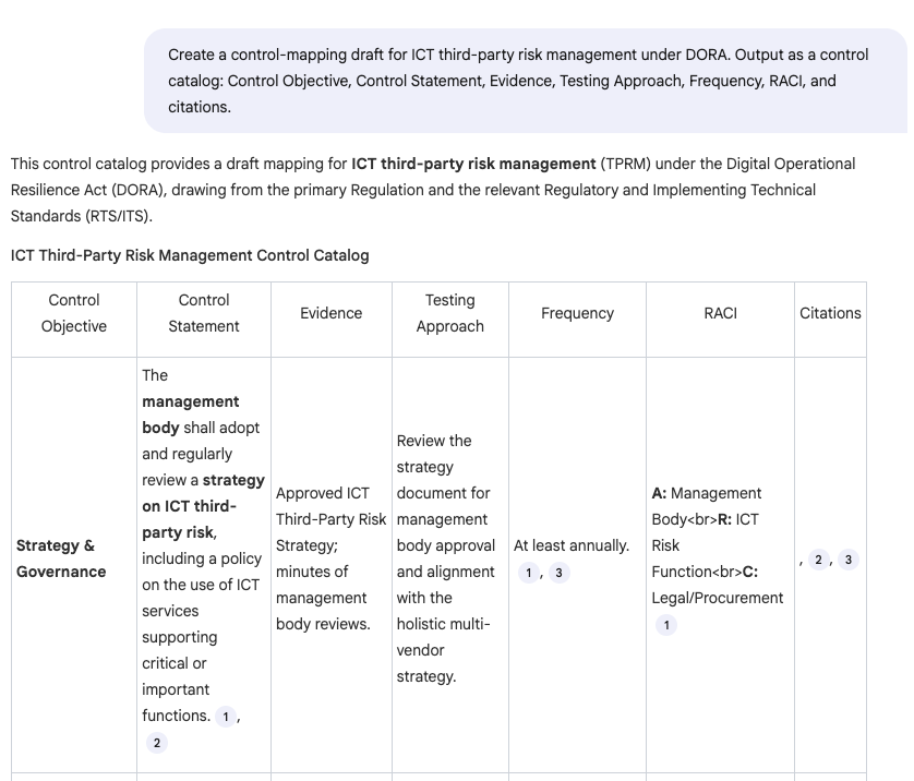 Screenshot 7: Map obligations to controls Screenshot 7: Map obligations to controls