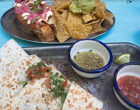 San Diego Mexican food Raval dining guide food guide Barcelona mexican food quesadillas modello nachos paloma cocktails michelada