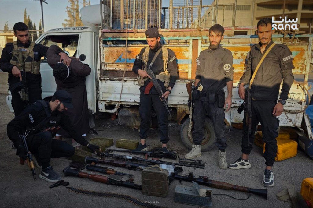 Photo 2025 09 02 17 29 42 Internal Security in the Damascus countryside thwarts an arms smuggling operation to SDF areas