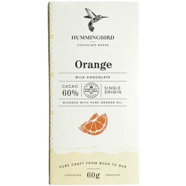 Orange Milk Chocolate 60% Cacao Bar