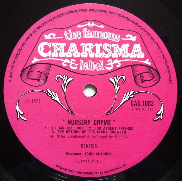 Genesis — Nursery Cryme (1971) - Howard Salmon