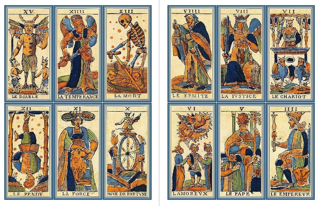 Ancient Tarots of Bologne. Vintage Italian Tarot Deck Reproduction - Etsy UK