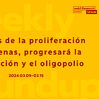 Después de la proliferación de cadenas, progresará la integración y el oligopolio