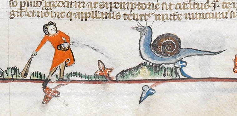 Medieval Marginalia: Why Are There So Many Snails In Medieval Manuscripts?  – Just History Posts