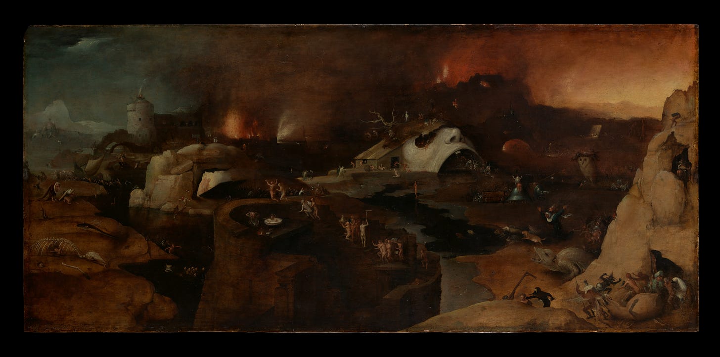 Christ's Descent into Hell, Follower of Hieronymus Bosch (Netherlandish, second quarter 16th century), Oil on wood Christ's Descent into Hell, Follower of Hieronymus Bosch (Netherlandish, second quarter 16th century), Oil on wood