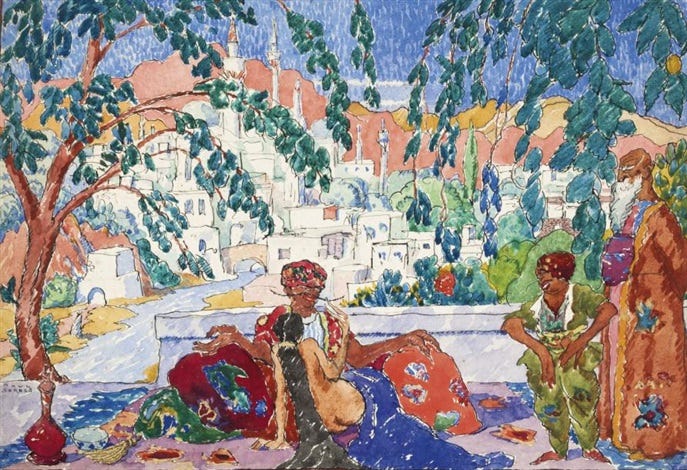 Moment de détente sur la terrasse ombragée by Paul Sordes on artnet