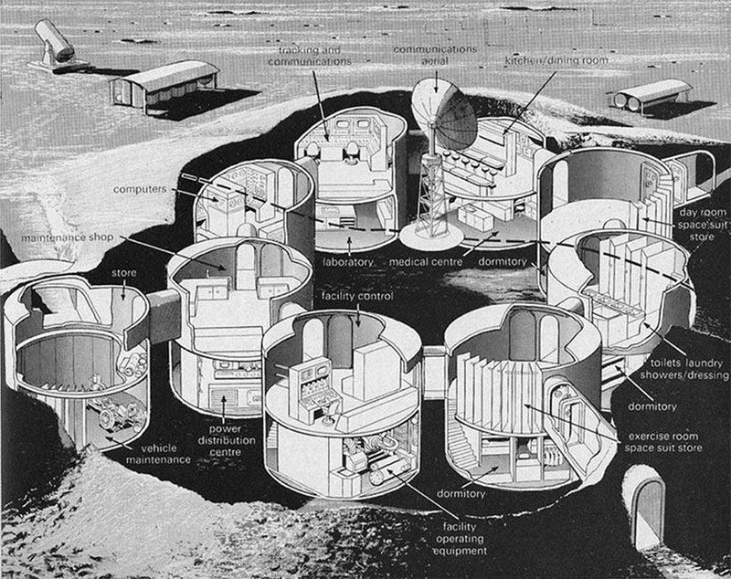 TBMs designed for excavations on the moon