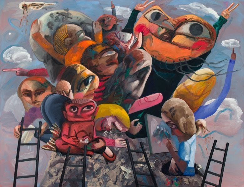 Dana Schutz Mountain Group 2018 Present Joys Michelle Jolliffe